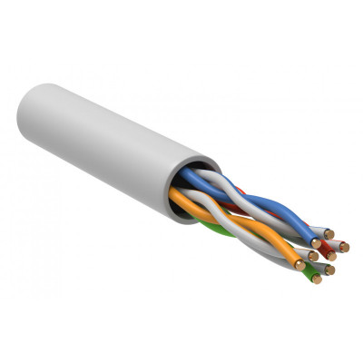 ITK Витая пара U/UTP кат.5E 4х2х24AWG solid LSZH нг(А)-LSLTx белый (305м)