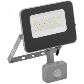 Прожектор светодиодный СДО 07-20Д с датчиком движения IP54 серый IEK