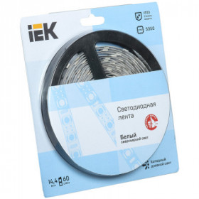 Лента светодиодная 5м блистер LSR-5050W60-14.4-IP20-12V IEK