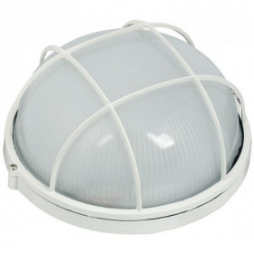 Светильник НПП1102 круг с решеткой 100Вт IP54 белый IEK Светильник НПП1102 круг с решеткой 100Вт IP54 белый IEK