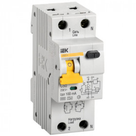 Автоматический выключатель дифференциального тока АВДТ32 C50 100мА IEK