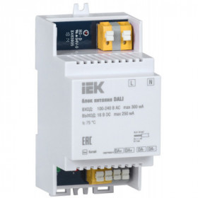 Блок питания DALI 250мА на DIN-рейку IEK Блок питания DALI 250мА на DIN-рейку IEK