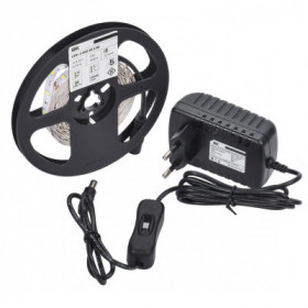 Комплект светодиодной подсветки "Сделай сам" (лента LED 5м LSR-2835W60-4.8-IP20-12В + драйвер + выключатель) IEK