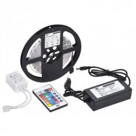 Комплект светодиодной подсветки "Сделай сам" (лента LED 5м LSR-5050RGB60-14.4-IP20-12В + драйвер + контроллер) IEK