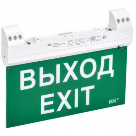 Светильник эвакуационный светодиодный ССА1100 двусторонний 3ч 2Вт сменный знак IP20 совместим с УДТУ IEK