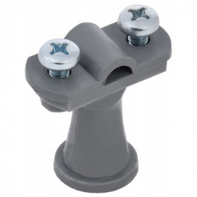 Держатель проводника круглого 6-10мм h-38мм пластик серый IEK