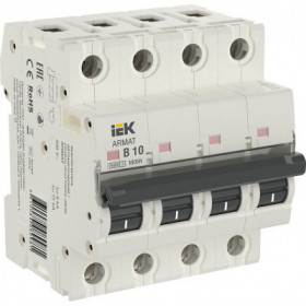 ARMAT Автоматический выключатель M06N 4P B 10А IEK ARMAT Автоматический выключатель M06N 4P B 10А IEK