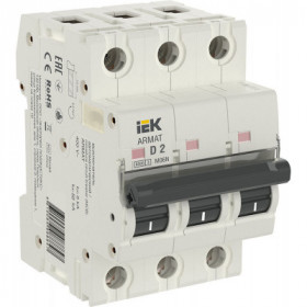 ARMAT Автоматический выключатель M06N 3P D 2А IEK ARMAT Автоматический выключатель M06N 3P D 2А IEK