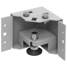 ITK by ZPAS Уголок цоколя h-100мм регулируемый по высоте серый (4шт/компл)