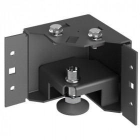 ITK by ZPAS Уголок цоколя h-100мм регулируемый по высоте черный (4шт/компл)