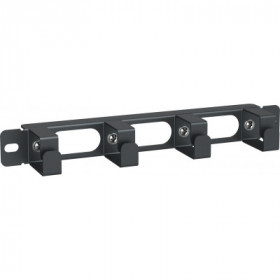 ITK Кабельный органайзер 10" 1U 4 кольца для шкафа 10" серии LINEA WS черный