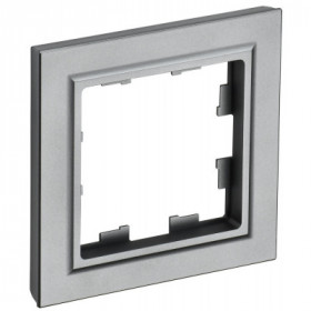 BRITE Рамка 1-местная РУ-1-БрС сталь IEK