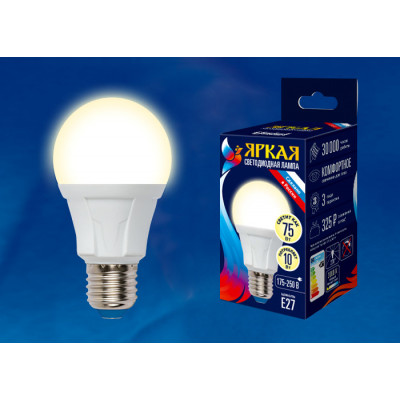 LED-A60 10W WW E27 FR PLP01WH картон