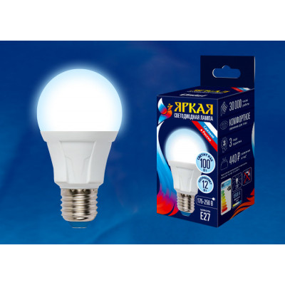 LED-A60 12W DW E27 FR PLP01WH картон