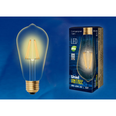 LED-ST64-5W GOLDEN E27 GLV22GO