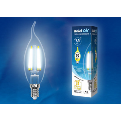 LED-CW35-7.5W NW E14 CL GLA01TR картон