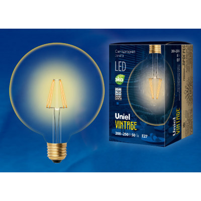 LED-G125-8W GOLDEN E27 GLV21GO