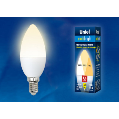 LED-C37-6W WW E14 FR MB PLM11WH картон