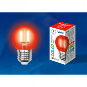 LED-G45-5W RED E27 GLA02RD картон LED-G45-5W RED E27 GLA02RD картон
