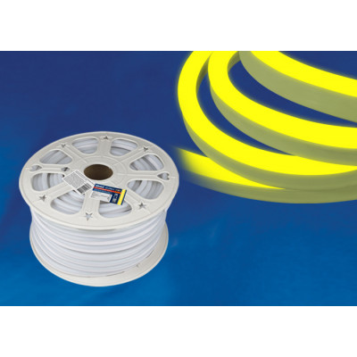 ULS-N21-2835-120LED m-8mm-IP67-220V-8W m-50M-YELLOW бобина