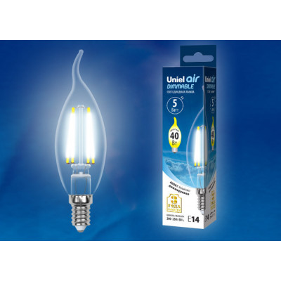 LED-CW35-5W NW E14 CL DIM GLA01TR картон