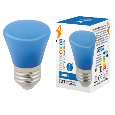 LED-D45-1W BLUE E27 FR С BELL