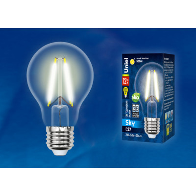 LED-A60-12W 3000K E27 CL PLS02WH картон