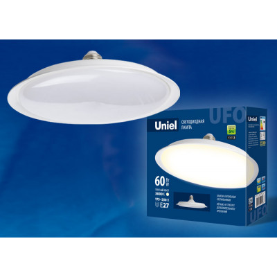 LED-U270-60W 3000K E27 FR PLU01WH