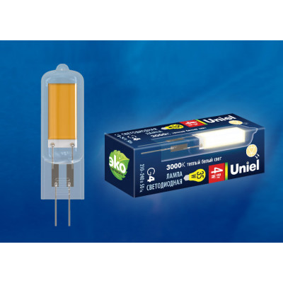 LED-JC-220 4W 3000K G4 CL GLZ08TR картон