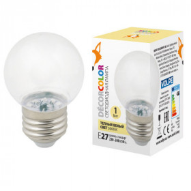LED-G45-1W 3000K E27 CL С LED-G45-1W 3000K E27 CL С