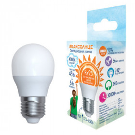 LED-G45-6W 4000K E27 FR RA95 PLK01WH LED-G45-6W 4000K E27 FR RA95 PLK01WH