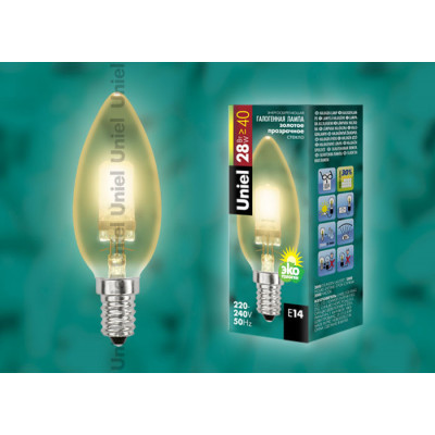 HCL-28 CL E14 candle gold