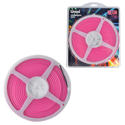 ULS-N01-2835-120LED m-6mm-IP67-DC12V-9W m-5M-PINK блистер