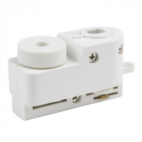 Адаптер для однофазного шинопровода UBX-Q121 K61 WHITE 1 POLYBAG