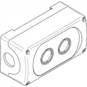 Корпус кнопочного поста MEP2-0 на 2 эл. ABB 1SFA611812R1000 Корпус кнопочного поста MEP2-0 на 2 эл. ABB 1SFA611812R1000