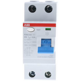 Выключатель дифференциального тока (УЗО) 2п 40А 300мА тип AC F202 ABB 2CSF202001R3400