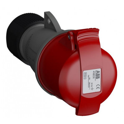 Розетка кабельная 416EC6 Easy&Safe 416EC6 16А 3P+N+E IP44 6ч ABB 2CMA102023R1000