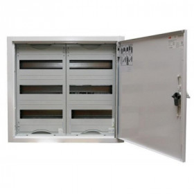 Распред-й полист-й щит до 160А 2ряда 3 рейки (корпус. сальники. шины "земля" и "ноль") 524x574x140 AT32 Распред-й полист-й щит до 160А 2ряда 3 рейки (корпус. сальники. шины "земля" и "ноль") 524x574x140 AT32