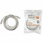 Патч-корд народный U UTP Cat 5e 4PR 24AWG PVC. литой 3 м. серый