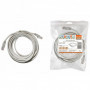 Патч-корд народный U UTP Cat 5e 4PR 24AWG PVC. литой 7 м. серый