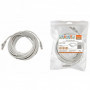 Патч-корд народный U UTP Cat 5e 4PR 24AWG PVC. литой 10 м. серый