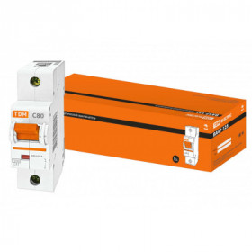 Авт. выкл. ВА47-125 1Р 80А 15кА х-ка С TDM Авт. выкл. ВА47-125 1Р 80А 15кА х-ка С TDM