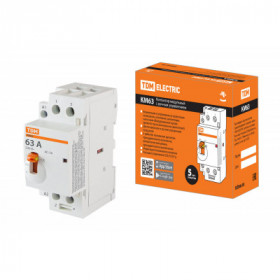 Контактор модульный с ручным управлением КМ63 2-63 2НО 230В АС TDM