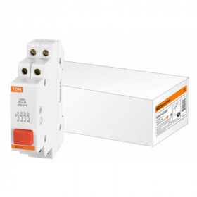 Выключатель кнопочный красный ВК-47 2НО-2НЗ TDM