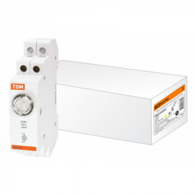 Лампа сигнальная ЛС-47 желтая (LED) AC DC TDM