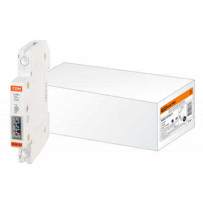 Лампа сигнальная компактная ЛСК-47 синяя (LED) AC DC TDM
