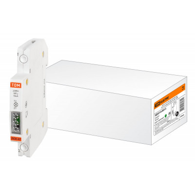 Лампа сигнальная компактная ЛСК-47 зеленая (LED) AC DC TDM