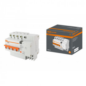 Диф.автомат АД-4 4Р. C40. 30мА. 4.5кА. тип АС. TDM