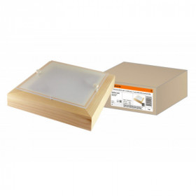 Светильник НПБ 02-2х40-111 УХЛ4 "Киото-1" сосна 2х40 Вт IP20 (270х270х75) TDM