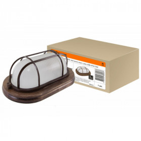 Светильник НПБ1402 венге овал с реш. 60Вт IP54 TDM